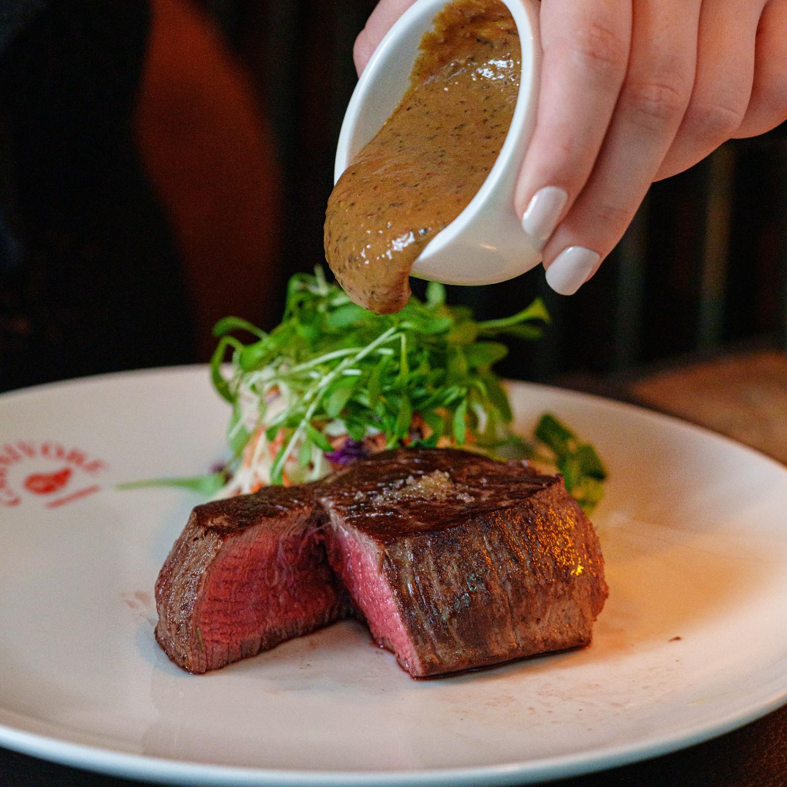 Restaurant menu dish